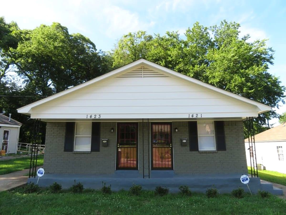 A renovated home in the South Memphis area of Memphis