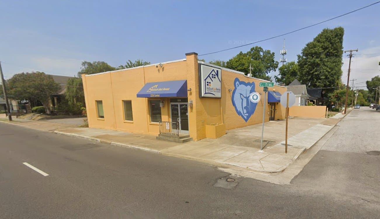 The Mid South Best Rentals office at 2238 Central Ave, Memphis